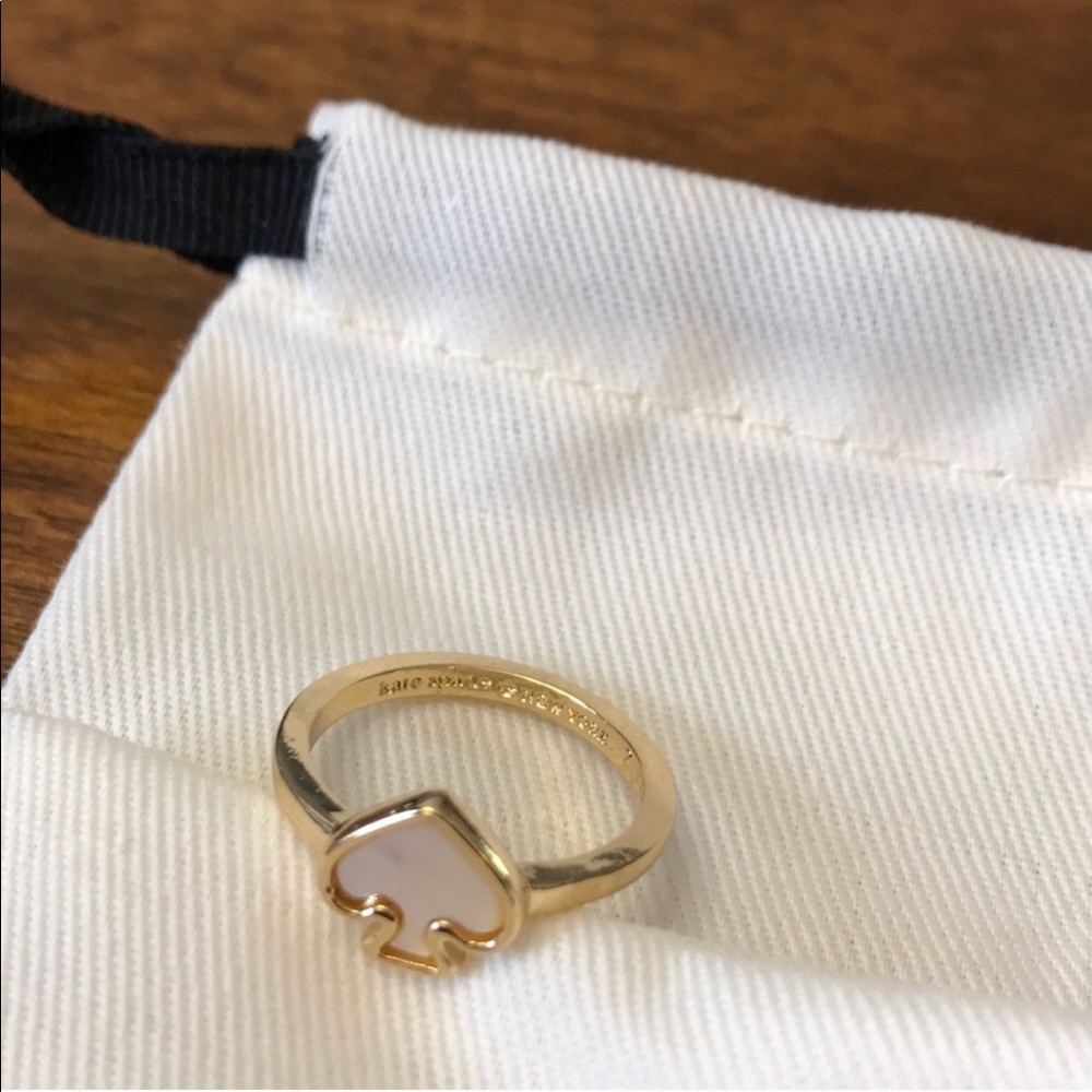 Kate Spade Mother of Pearl Ring Size 7 NWOT - Picture 3 of 4